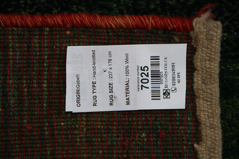 A rectangular Gabbeh Tribal Wool Rug
