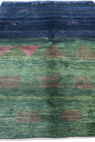A rectangular Gabbeh Tribal Wool Rug