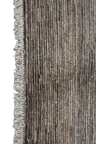 A rectangular Gabbeh Tribal Wool Rug with a mix of grey and cream hues, featuring a traditional hand-knotted design.
