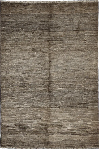 A rectangular Gabbeh Tribal Wool Rug with a mix of grey and cream hues, featuring a traditional hand-knotted design.