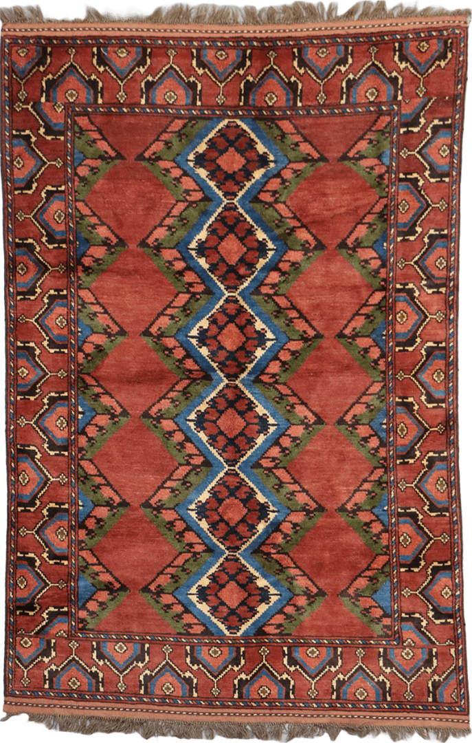 Afghan Tribal Wool Rug 223 x 150 cm (7.32 x 4.92 ft)