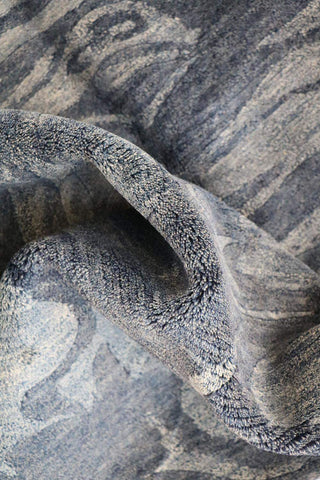 A modern contemporary tribal wool rug
