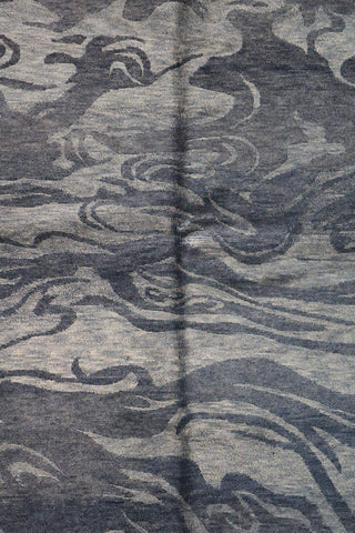 A modern contemporary tribal wool rug