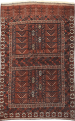 Afghan Hachlu Tribal Wool Rug 224 x 174 cm (7.35 x 5.71 ft)