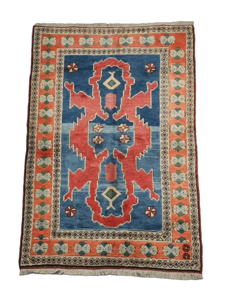 A Turkish Karz Tribal Wool Rug 