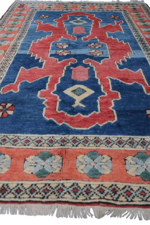 A Turkish Karz Tribal Wool Rug 