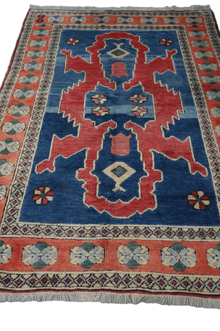 A Turkish Karz Tribal Wool Rug 