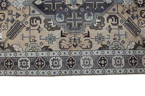 138x196 cm Old Tabriz Antique Wool handmade rug cream-7041 - Rugoutlet