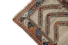 192 x 132 cm Persian Qashqai Tribal Wool Rug Hand-Knotted Beige Colour - Rugoutlet