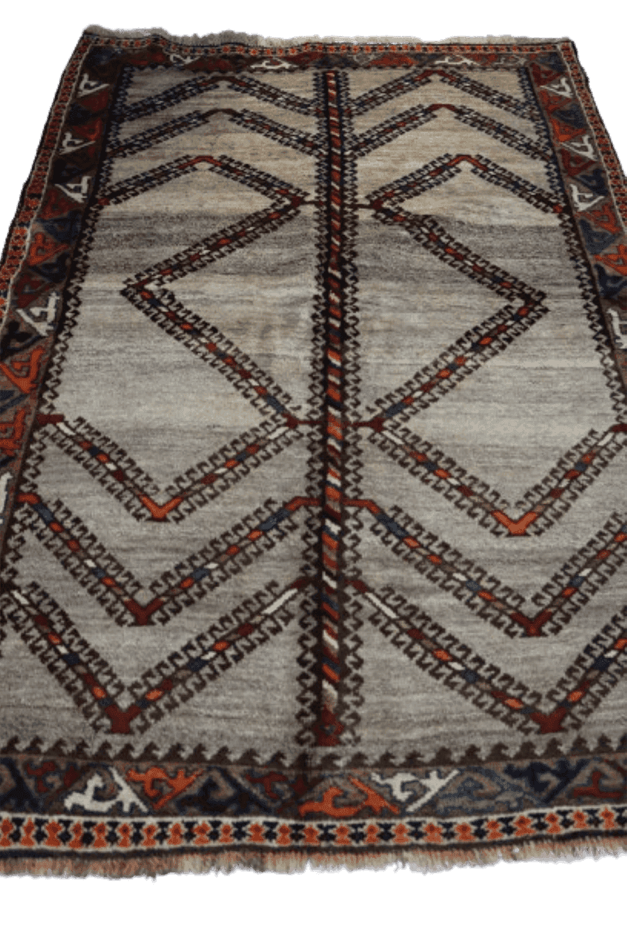 192 x 132 cm Persian Qashqai Tribal Wool Rug Hand-Knotted Beige Colour - Rugoutlet