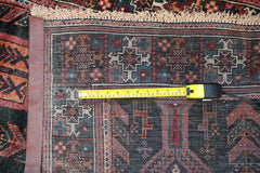 Persian Baluch Tribal Wool Rug 241 x 115 cm (7.91 x 3.77 ft)