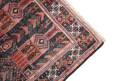 Persian Baluch Tribal Wool Rug 241 x 115 cm (7.91 x 3.77 ft)