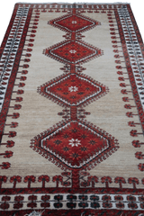 Persian Qashqai Tribal Wool Rug 254 x 138 cm (8.33 x 4.53 ft)