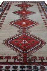 Persian Qashqai Tribal Wool Rug 254 x 138 cm (8.33 x 4.53 ft)