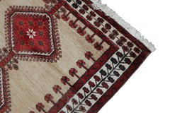 Persian Qashqai Tribal Wool Rug 254 x 138 cm (8.33 x 4.53 ft)