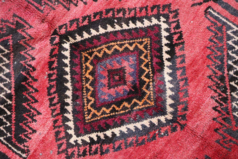 A hand-knotted Afghan Tribal Wool Rug