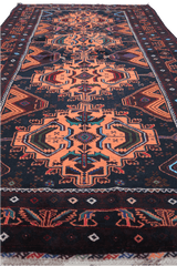 Persian Baluch Tribal Wool Rug 226 x 115 cm (7.41 x 3.77 ft)