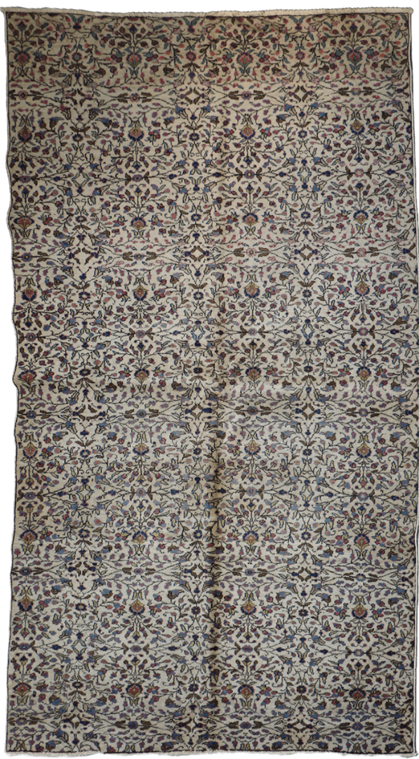 Turkish Antique Tribal Wool Rug 250 x 145 cm (8.20 x 4.76 ft)