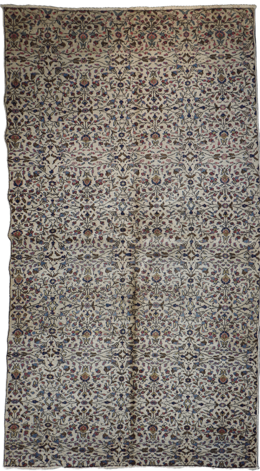 Turkish Antique Tribal Wool Rug 250 x 145 cm (8.20 x 4.76 ft)