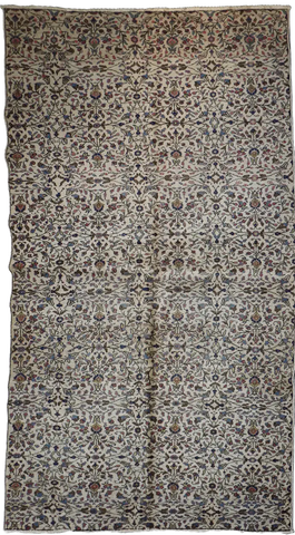 A traditional Turkish antique tribal wool rug
