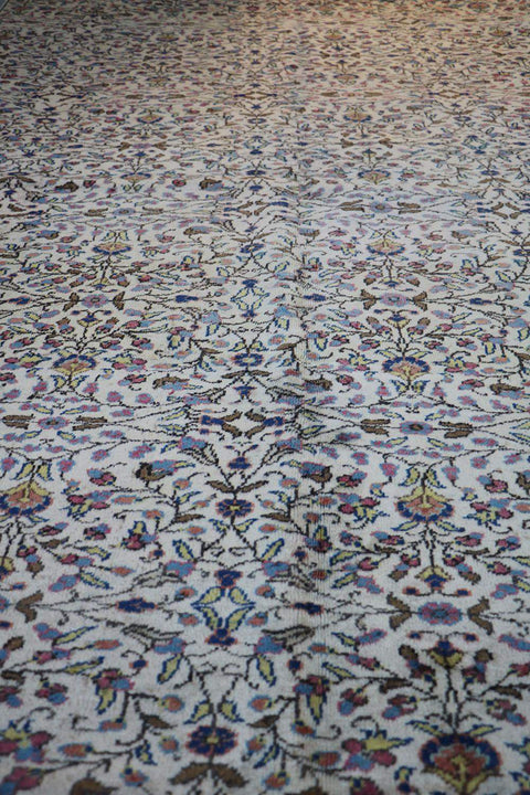 A traditional Turkish antique tribal wool rug