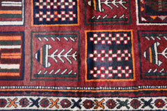 Persian Qashqai Tribal Wool Rug 230 x 125 cm (7.55 x 4.10 ft)