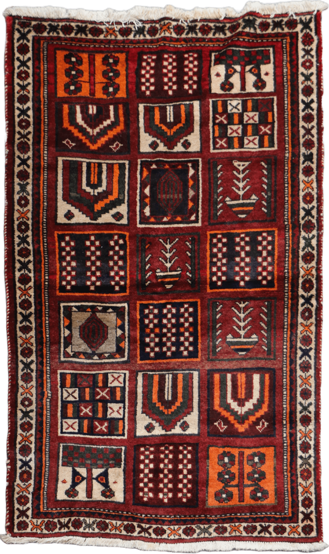 Persian Qashqai Tribal Wool Rug 230 x 125 cm (7.55 x 4.10 ft)