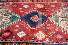 Persian Qashqai Tribal Wool Rug 215 x 126 cm (7.05 x 4.13 ft)