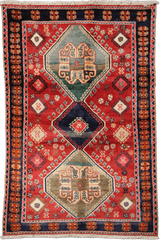 Persian Qashqai Tribal Wool Rug 215 x 126 cm (7.05 x 4.13 ft)