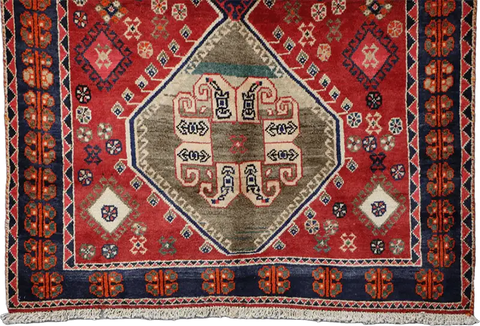 A Persian Qashqai Tribal Wool Rug