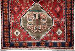 Persian Qashqai Tribal Wool Rug 215 x 126 cm (7.05 x 4.13 ft)