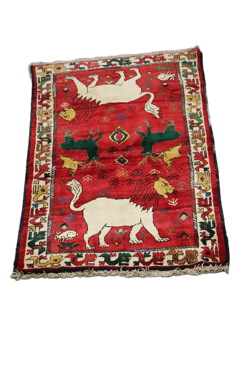 A Persian Qashqai Tribal Wool Rug