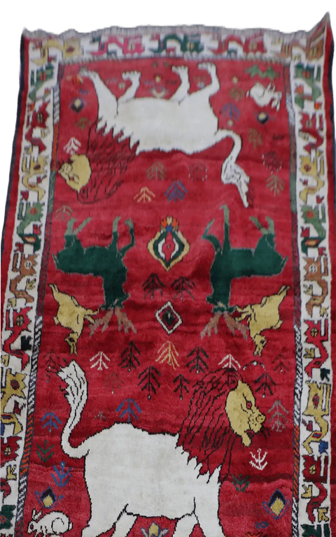 A Persian Qashqai Tribal Wool Rug