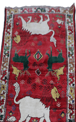 Persian Qashqai Tribal Wool Rug 218 x 135 cm (7.15 x 4.43 ft)