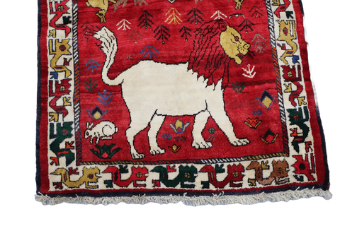 A Persian Qashqai Tribal Wool Rug