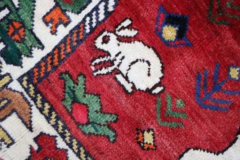 A Persian Qashqai Tribal Wool Rug