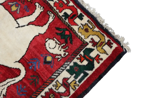 A Persian Qashqai Tribal Wool Rug
