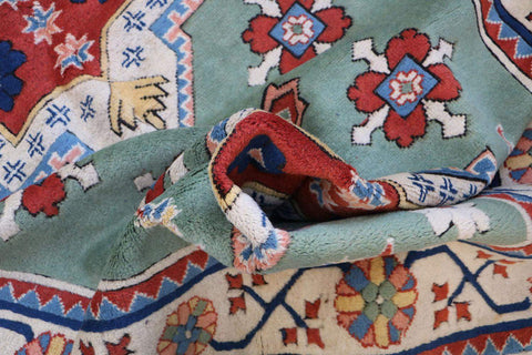 A rectangular Turkish Milas Tribal Wool Rug