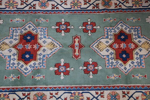 A rectangular Turkish Milas Tribal Wool Rug