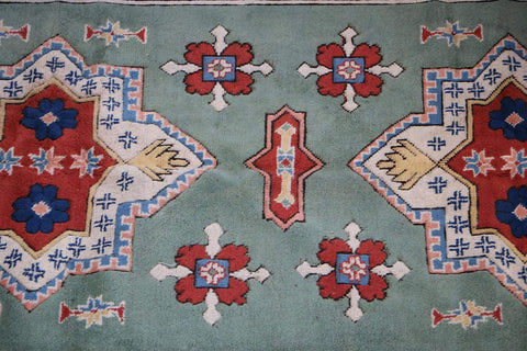 A rectangular Turkish Milas Tribal Wool Rug