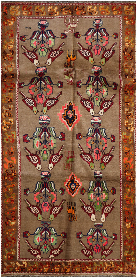 A Persian Gabbeh Tribal Wool Rug