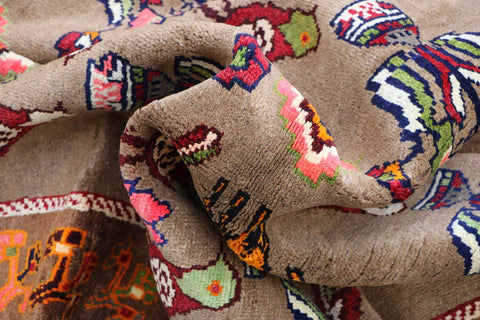 A Persian Gabbeh Tribal Wool Rug