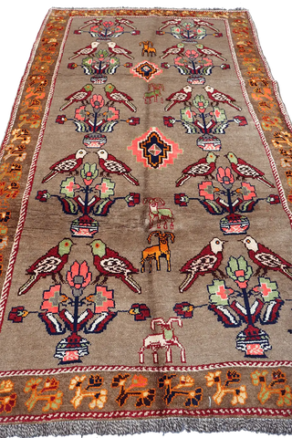 A Persian Gabbeh Tribal Wool Rug