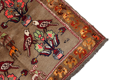 A Persian Gabbeh Tribal Wool Rug