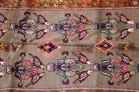 A Persian Gabbeh Tribal Wool Rug