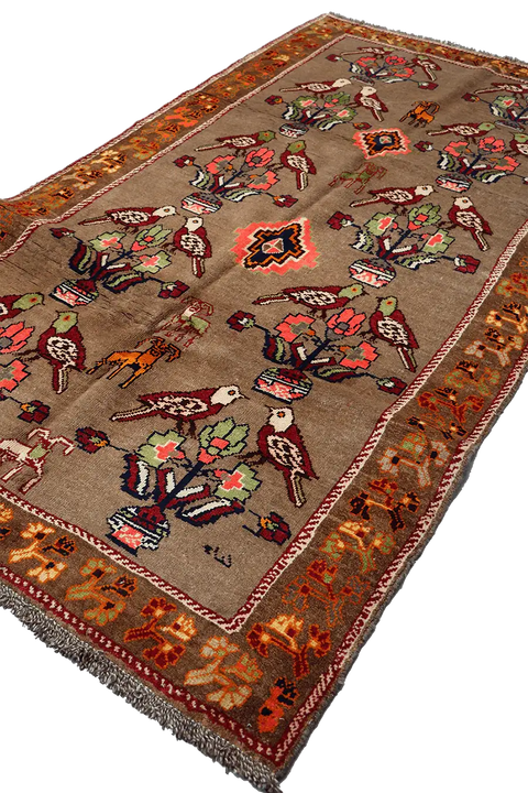 A Persian Gabbeh Tribal Wool Rug
