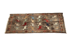 Persian Qashqai Wool Rug 285 x 143 cm (9.35 x 4.69 ft)