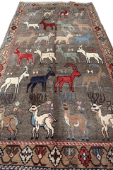 Persian Qashqai Wool Rug 285 x 143 cm (9.35 x 4.69 ft)