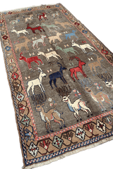 Persian Qashqai Wool Rug 285 x 143 cm (9.35 x 4.69 ft)