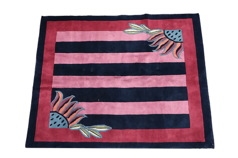 A modern contemporary wool rug 